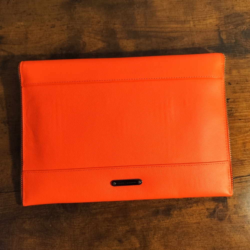 Rebecca Minkoff  Envelope Clutch Purse Bag Zipper Edge - Picture 6 of 7